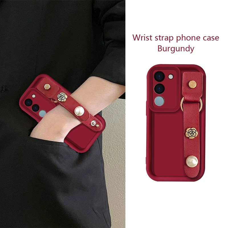 适用于【VIVO】S17/17Pro/17T金属花腕绳时尚高级感超薄全包手机壳