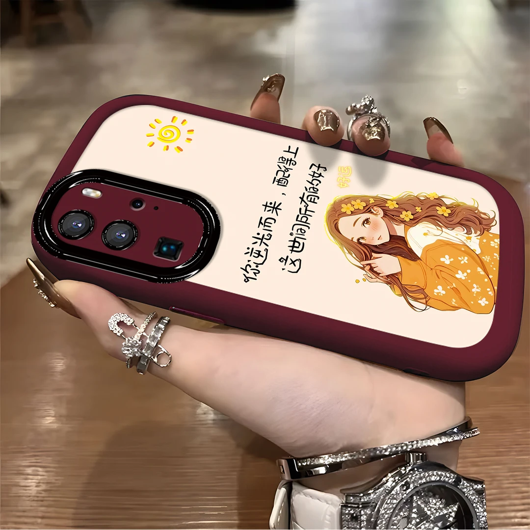 适用于【华为】P40Pro逆光女孩新款女款唯美个性防摔手机壳