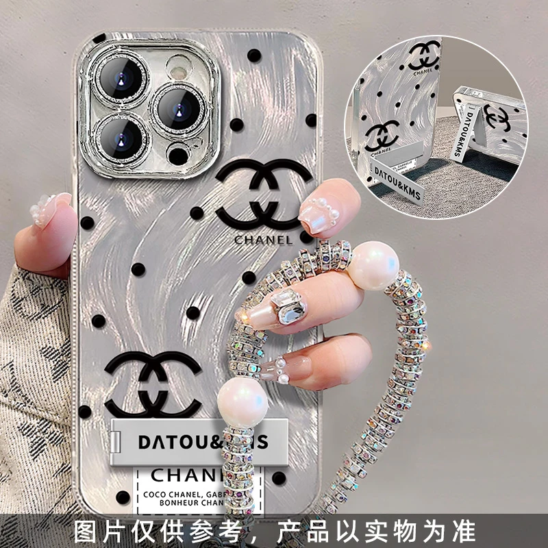 适用于【苹果】14ProMax高级感双C网红轻奢时尚仙女款羽纱壳