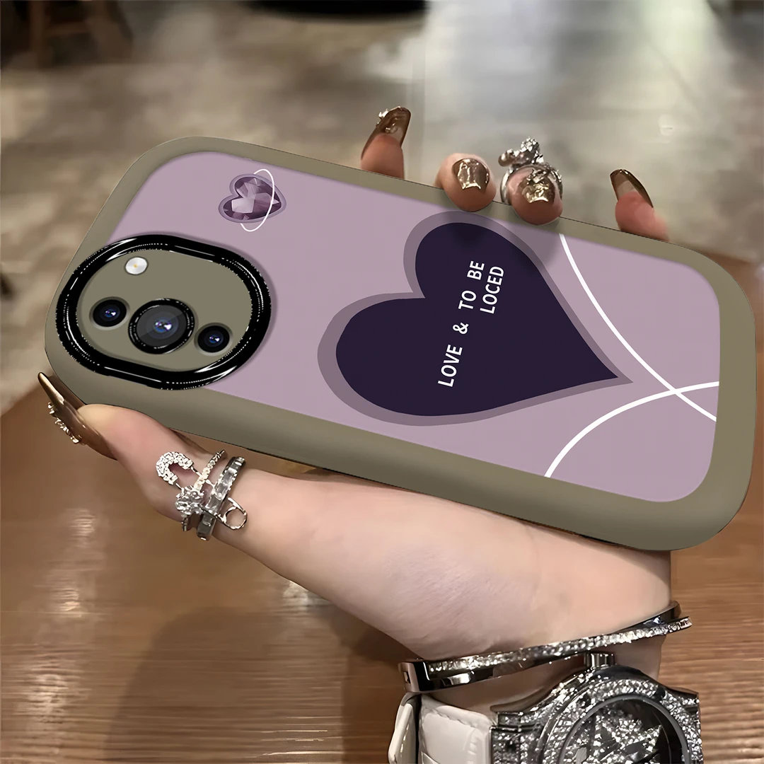 适用于【华为】Nova10英文爱心高级感网红女款硅胶防摔手机壳