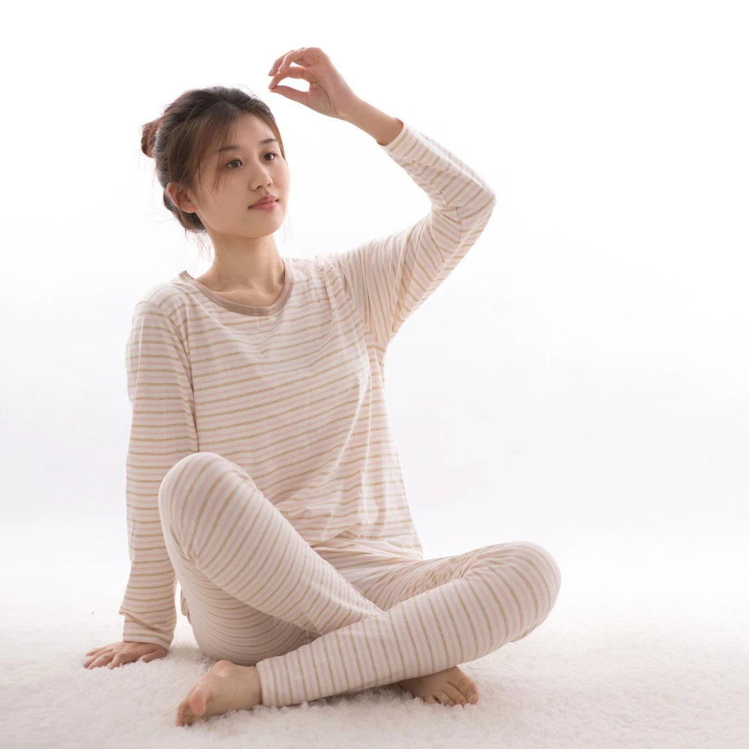 DIY 秋衣秋裤保暖套装女士秋冬防寒家居睡衣