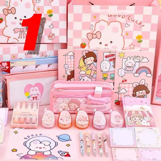 1号文具：文具，贴纸，本子，笔，套装【以直播间展示为主】