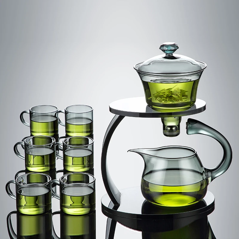 懒人泡茶神器磁吸茶具全套茶具套装自动泡茶器耐高温茶壶一套