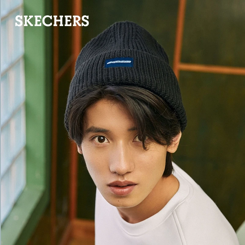 【赵露思同款】斯凯奇缤纷休闲系列2023春情侣暖针织冷帽L422U125