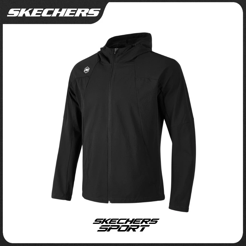 【吸湿速干科技】斯凯奇秋冬季透气男款防晒衣运动外套休闲服P324M0