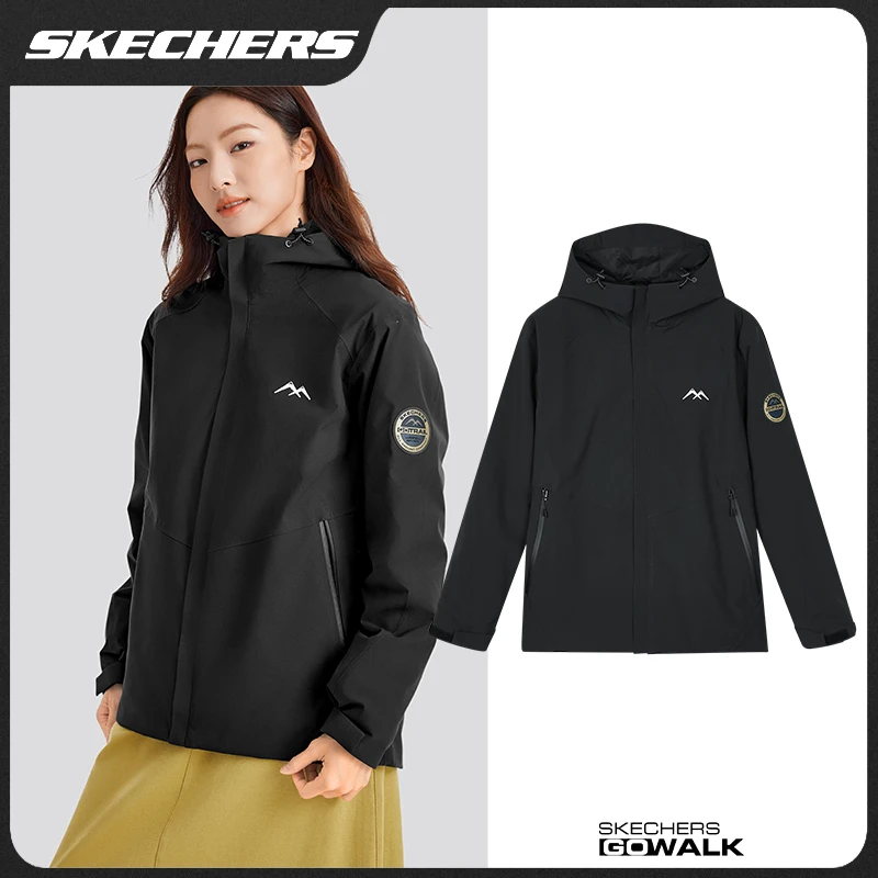 【成毅同款】斯凯奇魔方系列男女同款登山外套三合一防风防水登山服