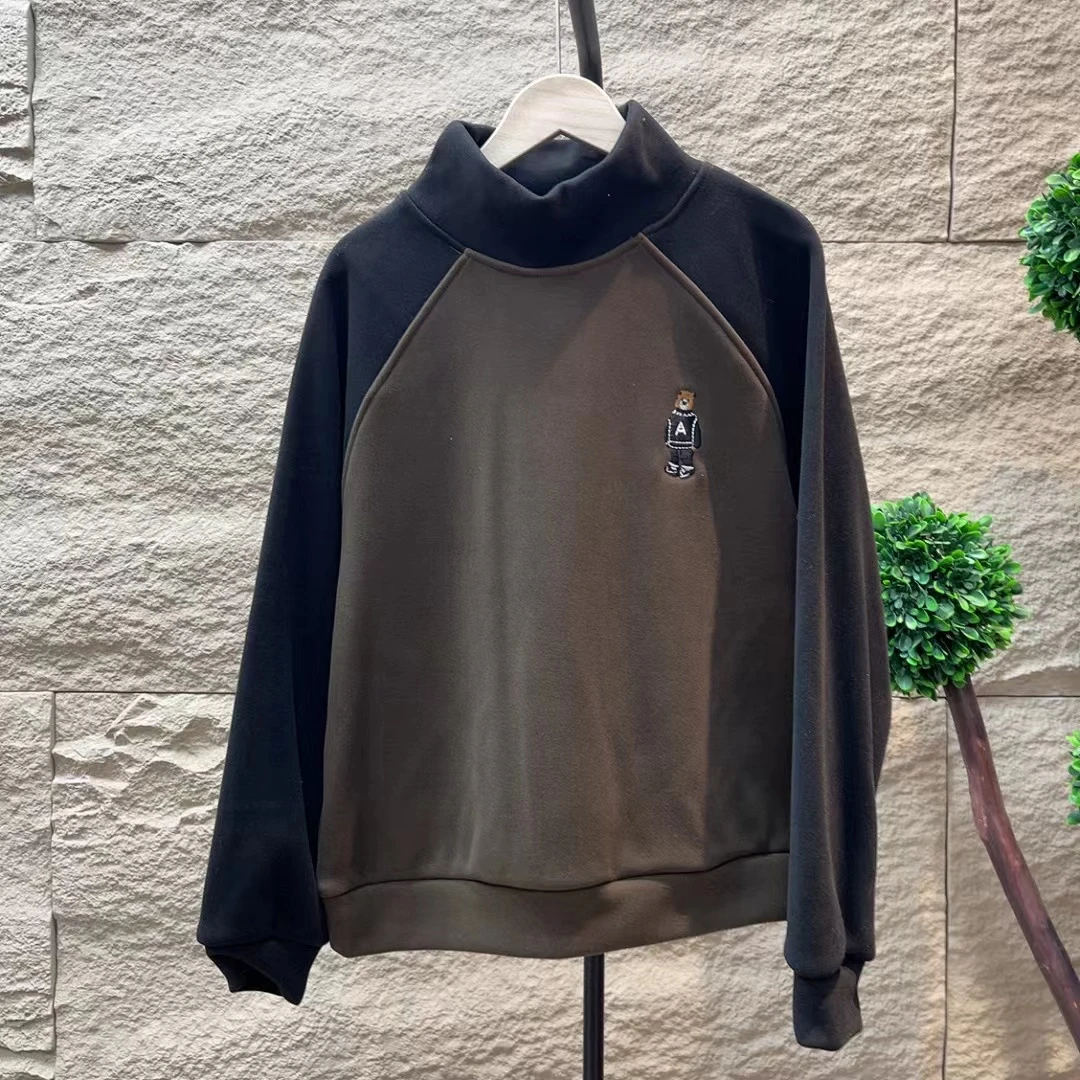 7549新款春秋休闲简约百搭显瘦宽松立领卫衣
