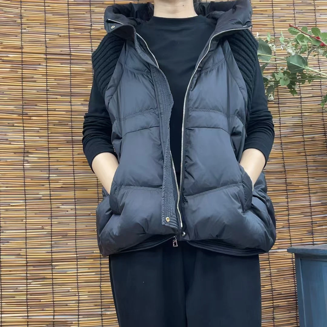 7259新款加绒秋冬休闲时尚百搭连帽马夹