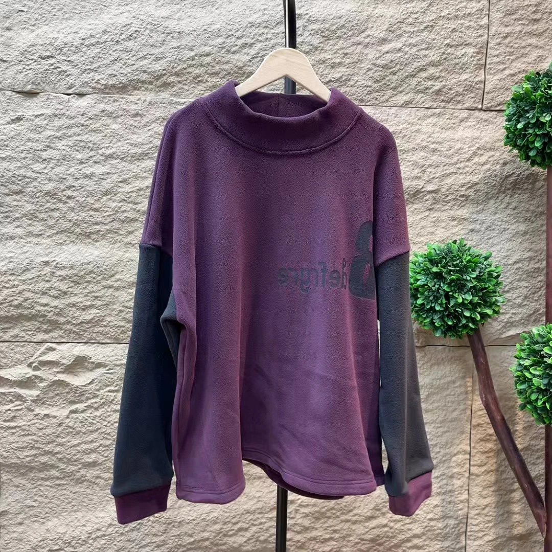 6583新款秋冬加绒加厚保暖休闲百搭显瘦半高领上衣