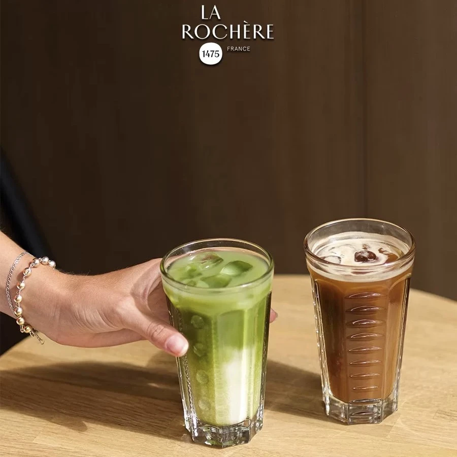 法国进口LAROCHERE SAGA法式玻璃杯复古雕花鸡尾酒杯美式果汁杯沪