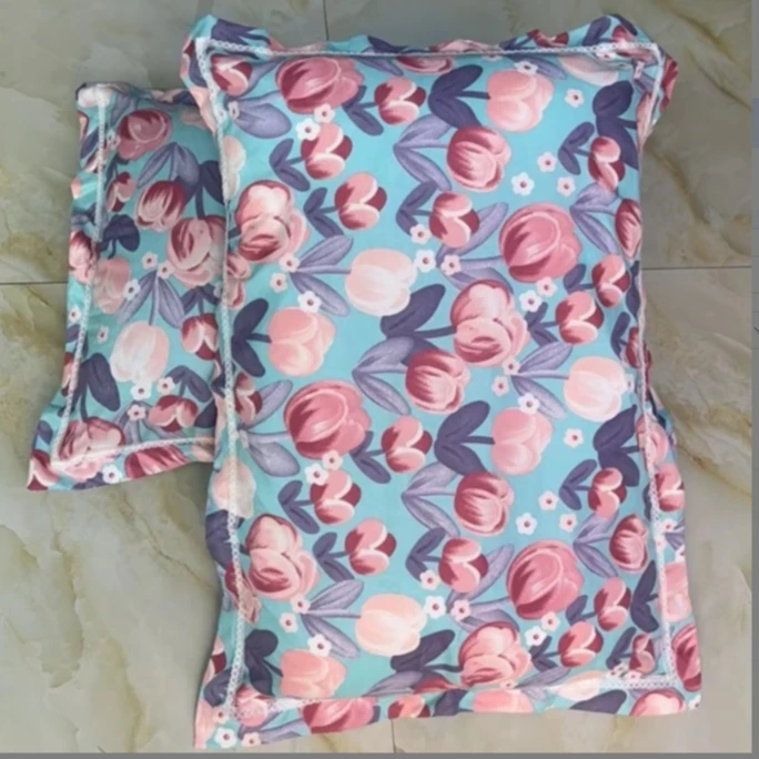 流行款紫香花枕套（一对装）