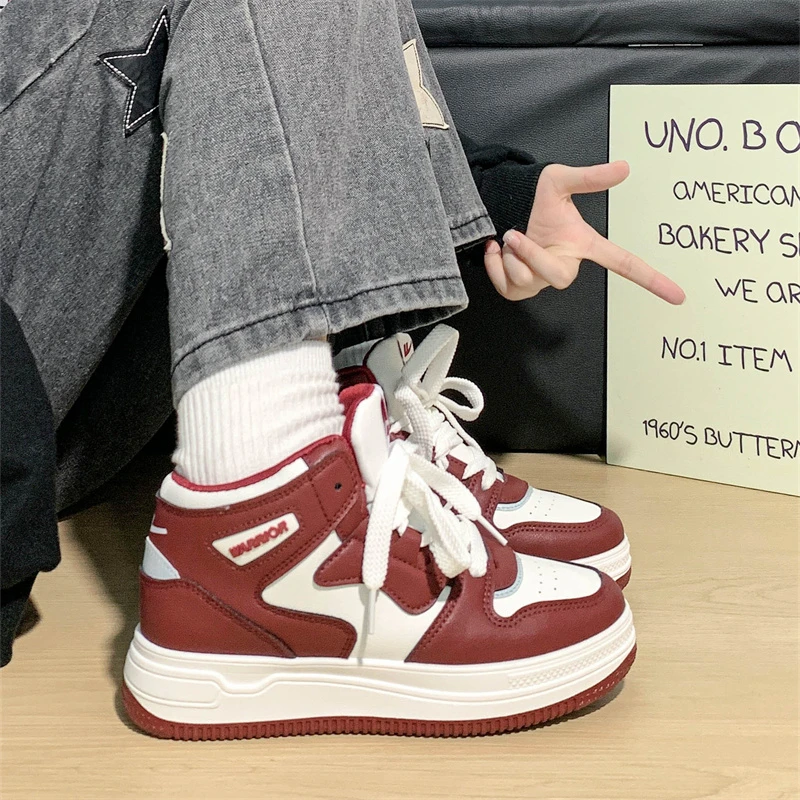 回力超火厚底爆改加绒板鞋2025春季爆款学生ins潮高帮棉鞋情侣鞋
