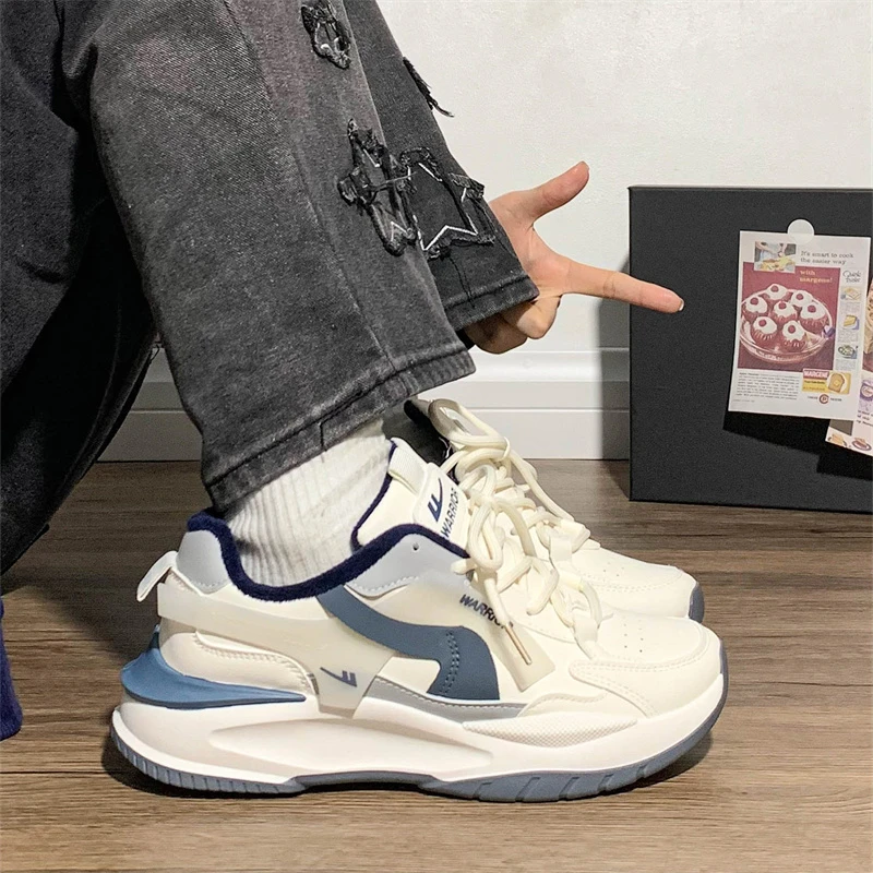 回力男鞋爆改皮面网面老爹鞋超火爆款2025春季跑步鞋运动休闲鞋子