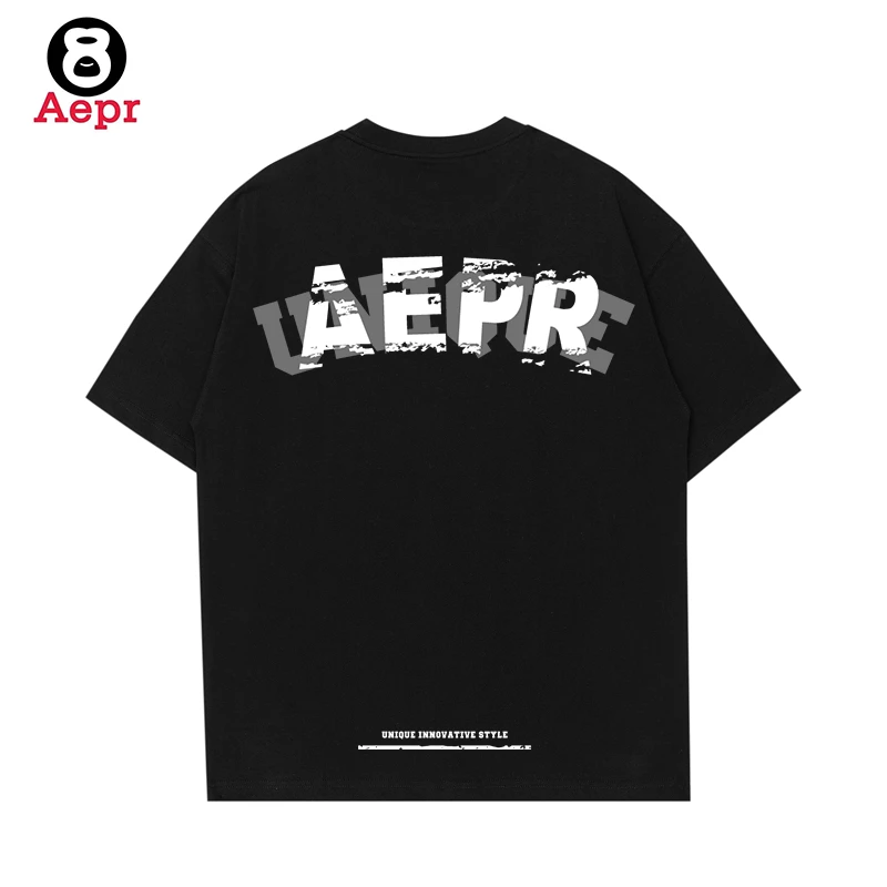 aepr正品街头潮牌T恤短袖夏季猿人头情侣百搭上衣服纯棉休闲青春