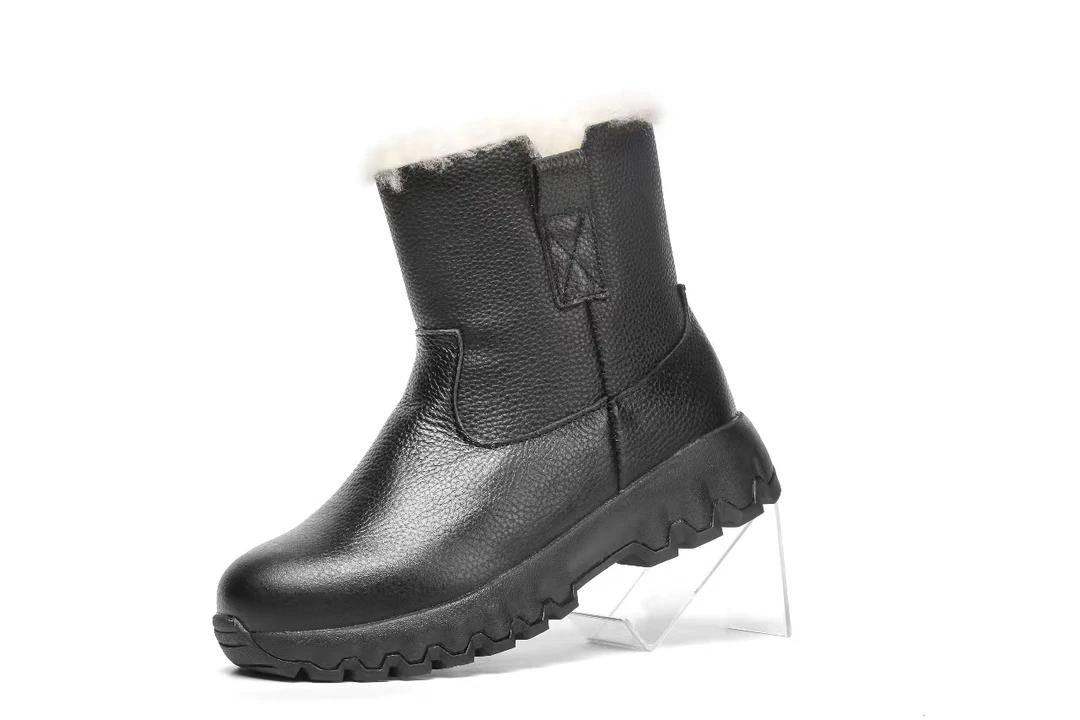 冬季户外中筒雪地靴防寒保暖男女同款