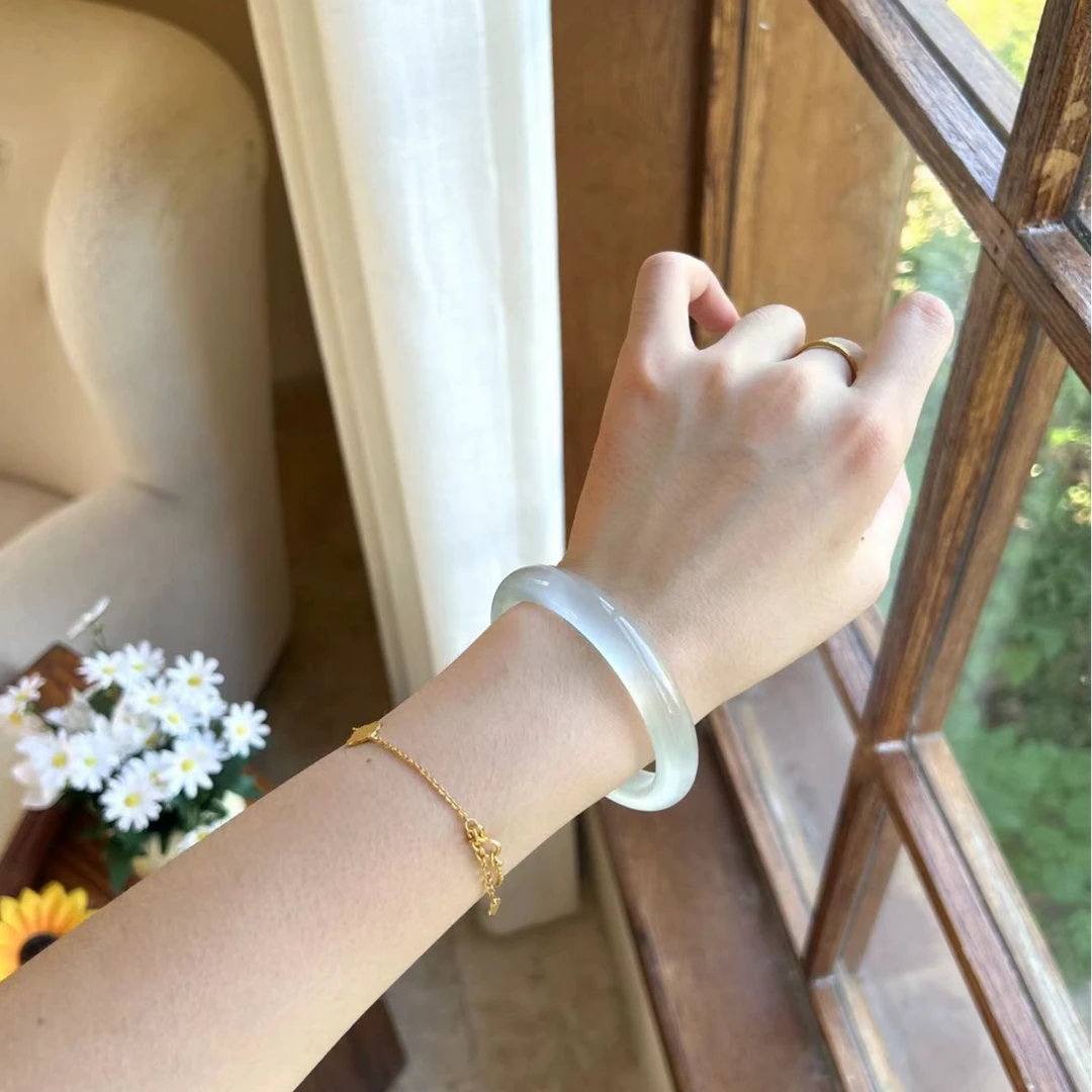 【冰蓝手镯时尚】体验精品款【有精品有圆条】冰透