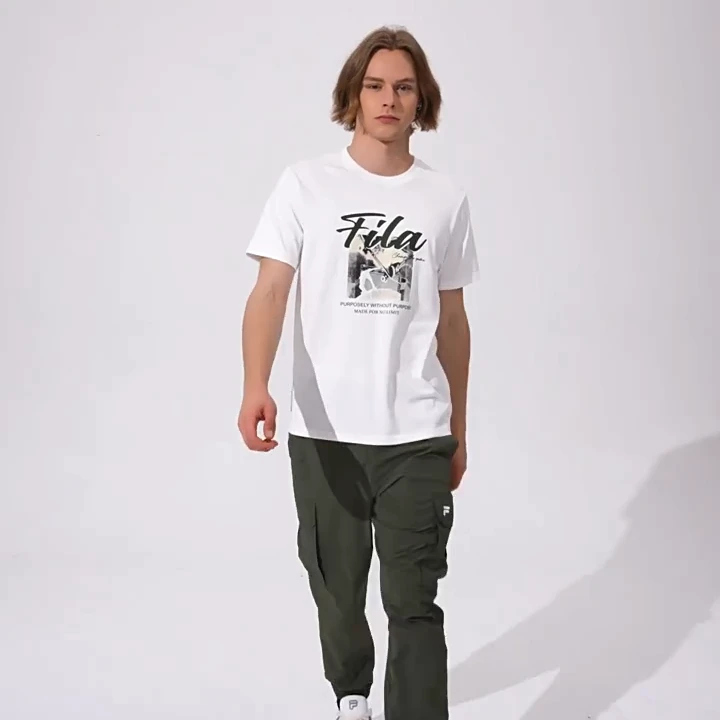 FILA/斐乐斐乐男子短袖T恤新款T恤凉感半袖运动休闲T11M331102