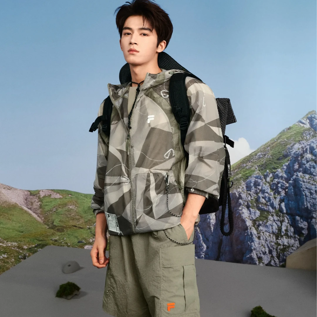 Fila/斐乐防晒情侣外套秋季外套王星越同款连帽舒服穿搭