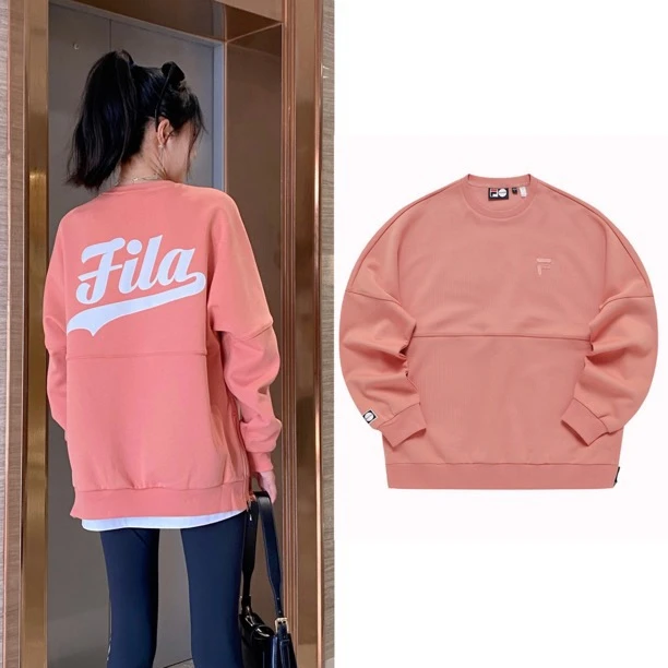FILA/斐乐潮牌百搭情侣卫衣宽松休闲情侣装舒服穿搭