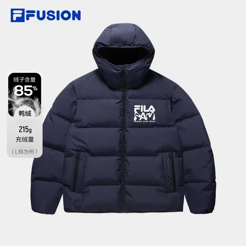 Fila/斐乐xP.A.M.联名款运动羽绒服冬季防风保暖休闲短款连帽