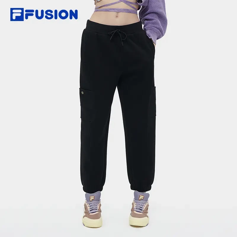 FILA/斐乐潮牌 女春季【时尚休闲】束脚卫裤运动长裤T11W413602