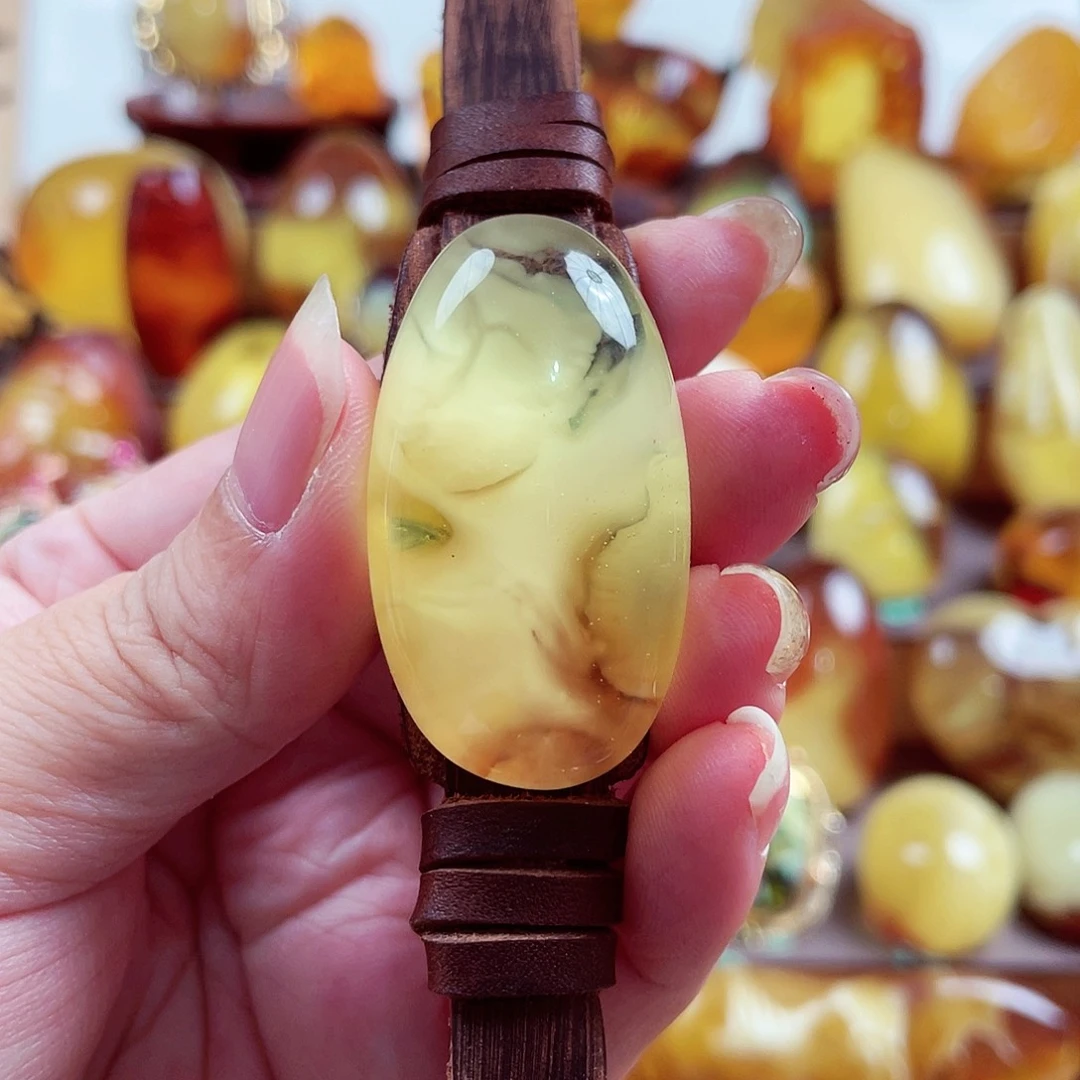 琥珀戒指未镶嵌手环