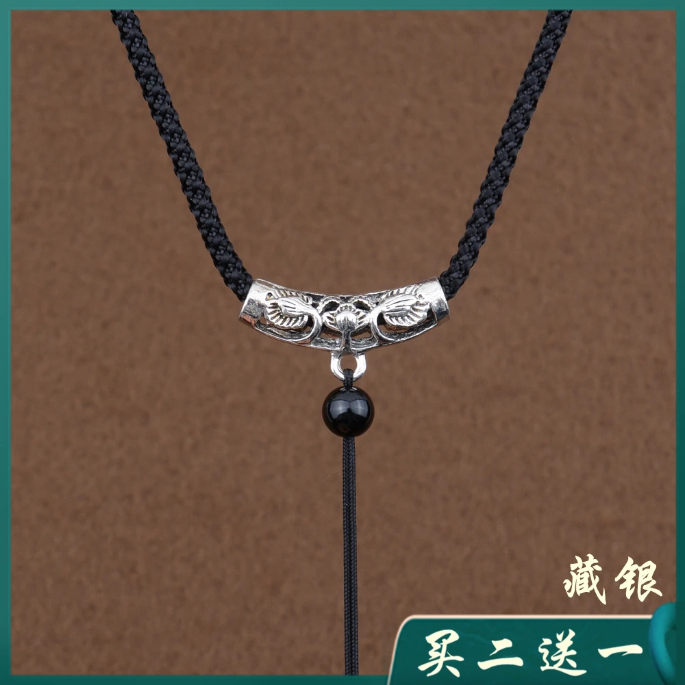 复古脖子吊坠挂绳可调节项链绳挂件绳子挂坠配绳女款手工挂脖