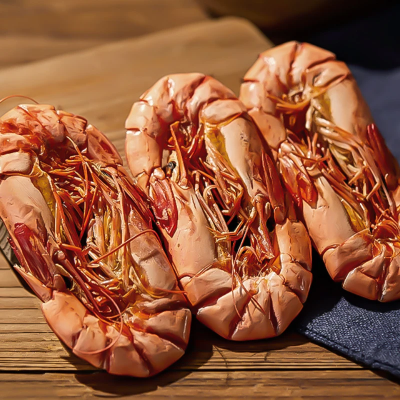 海欢港干制九节虾大虾80g/袋8只左右东山岛原味烤虾 即食虾干