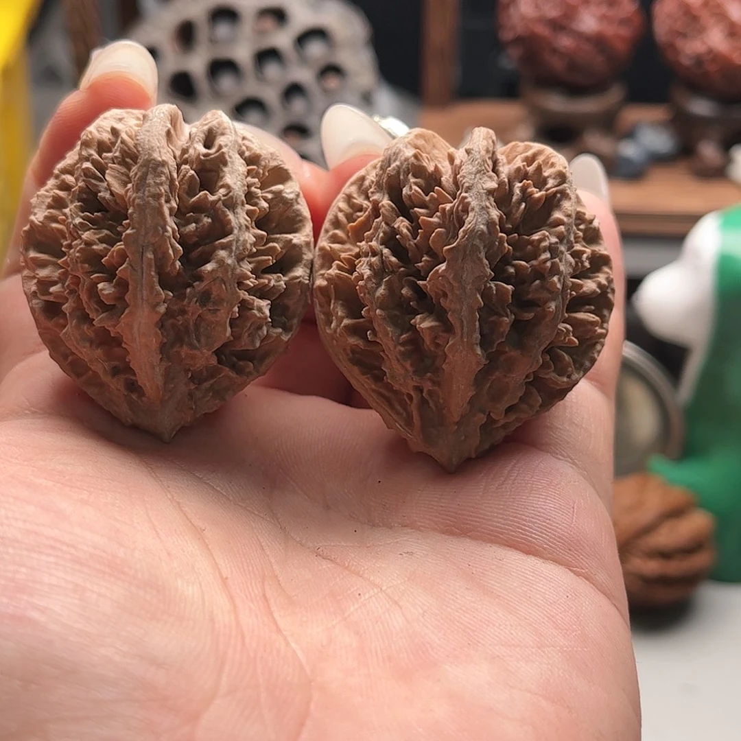 文玩核桃把件关东木子家楸大胖52花