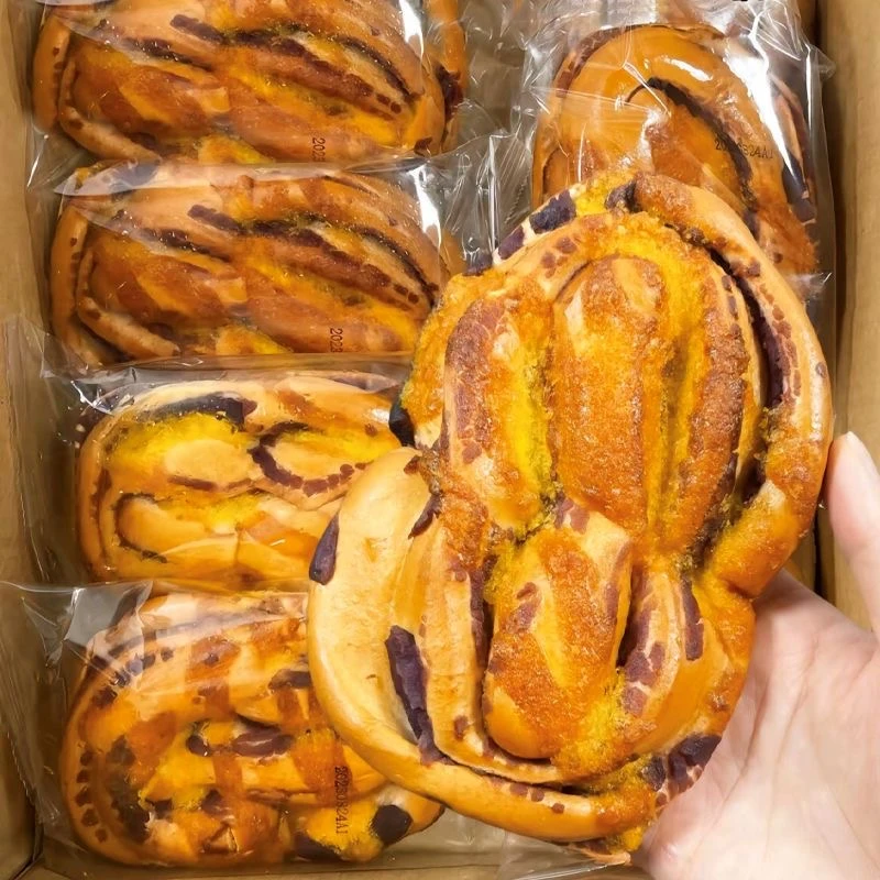 【整箱10袋】椰蓉紫薯面包早餐营养糕点面包新鲜松软可口高饱腹食