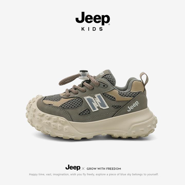 JEEP KIDS 2024新款秋季儿童老爹鞋童鞋运动鞋软底时尚跑步鞋