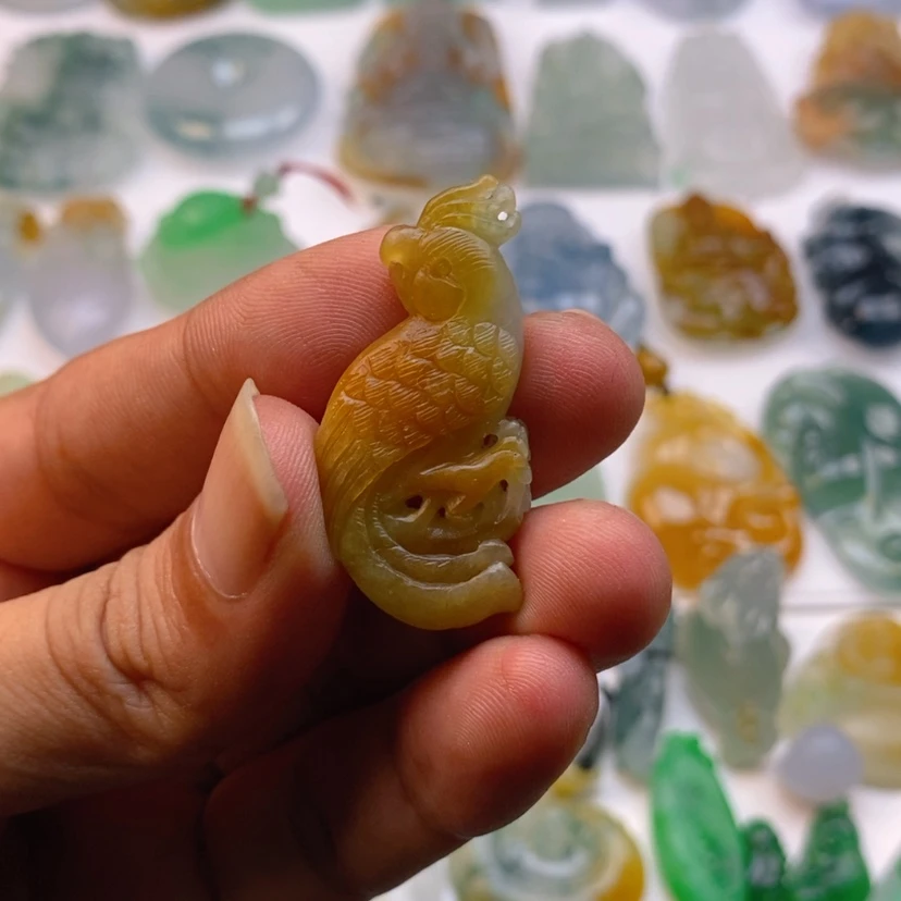 【闪购商品】定制翡翠未镶嵌鹦鹉