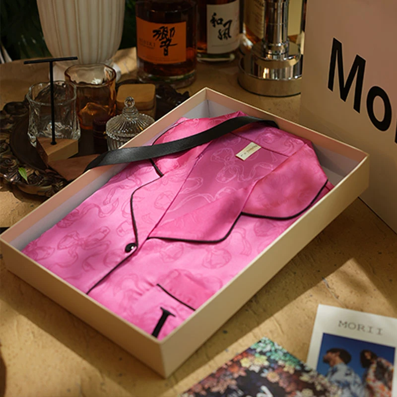 莫里伊【玫红丝带蝴蝶结】小众潮牌时尚设计休闲可外穿睡衣家居服