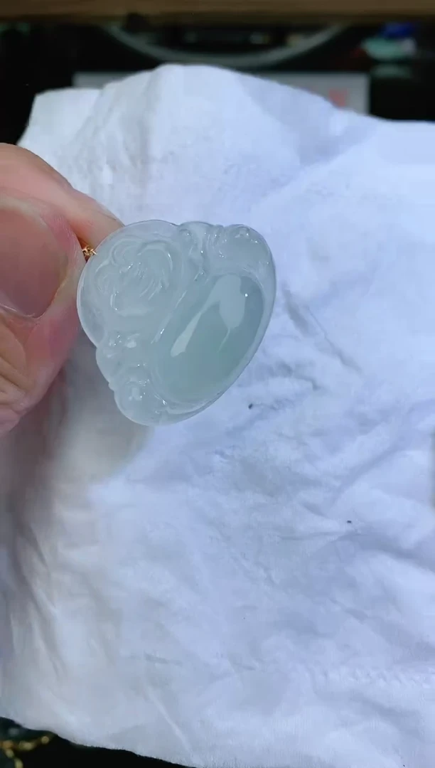 【闪购商品】翡翠颈饰18K金镶嵌翡翠佛公