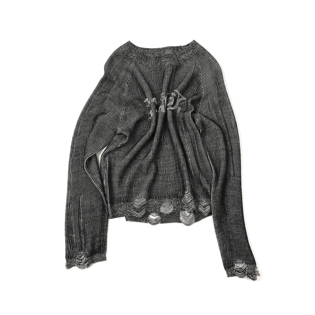 【美式复古针织衫】羊毛针织XG24CX784休闲宽松设计师长袖