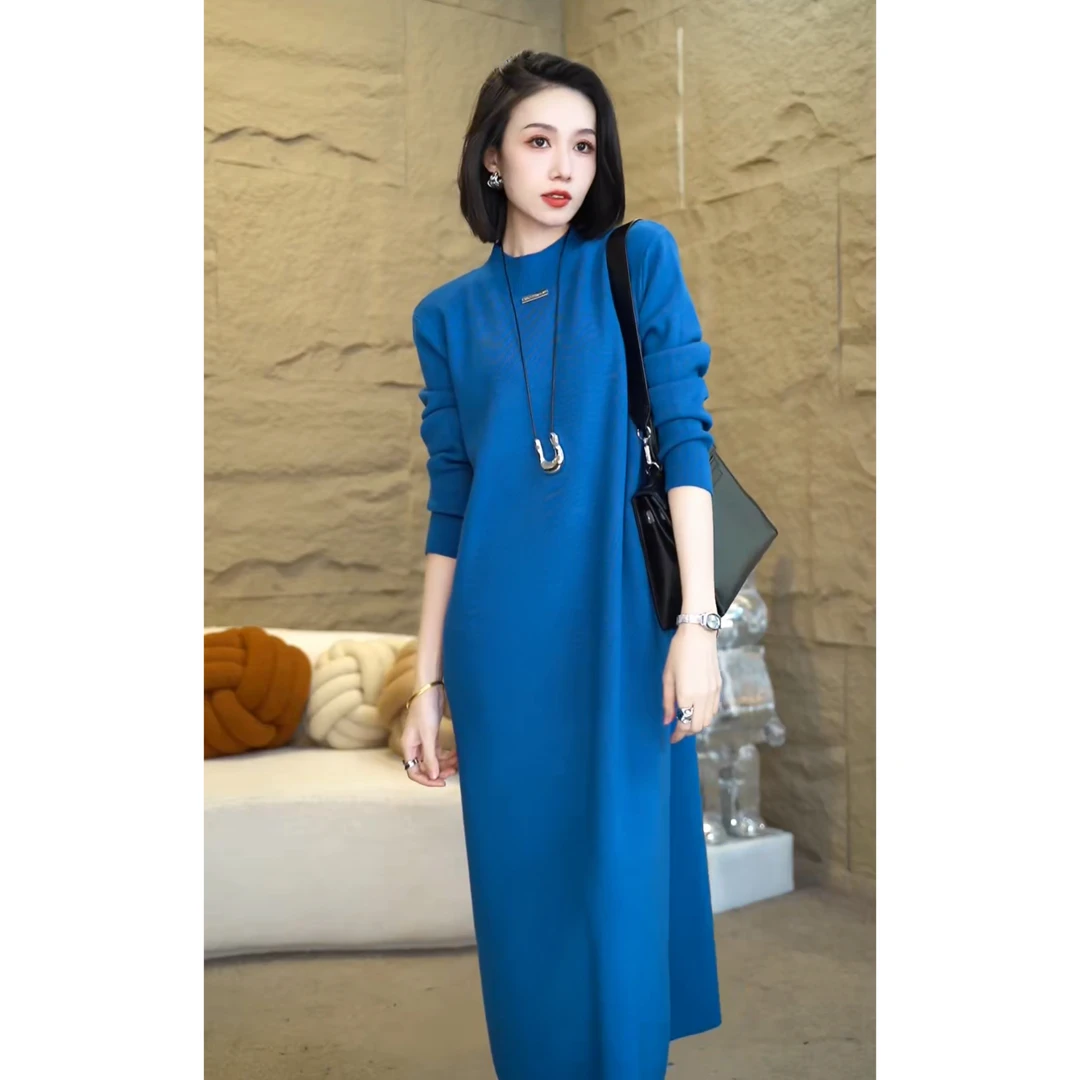 欧颍昇2024新款女款气质服装连衣裙子轻奢小众气质高级感女装7009