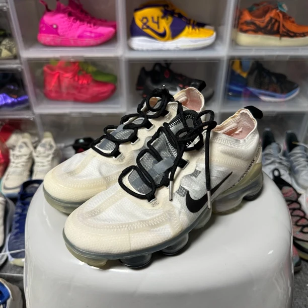 38.5码/无原盒/Nike VaporMax2019 Pale Ivory低帮跑步鞋/公价999