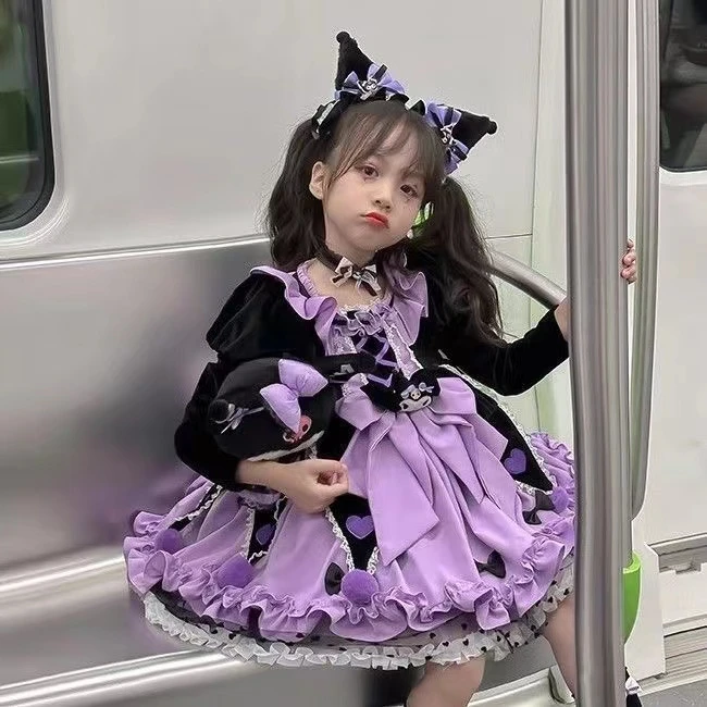 库洛米发箍小女孩发箍仿真毛绒耳朵发饰lolita头饰cosplay