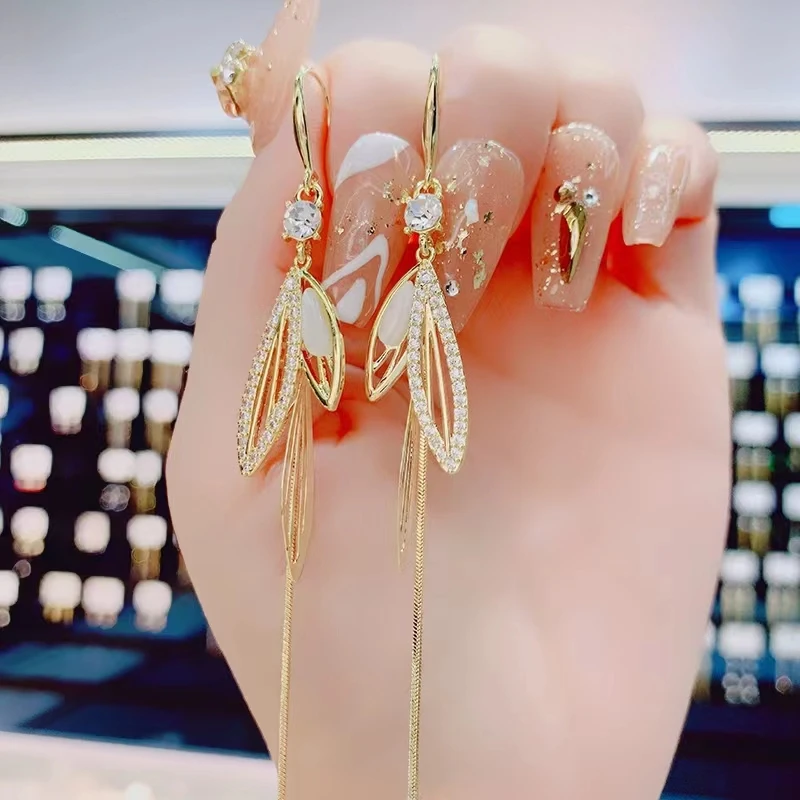 铜合金耳饰 虹颜（191号）耳扣轻奢流苏女人味气质十足百搭耳环