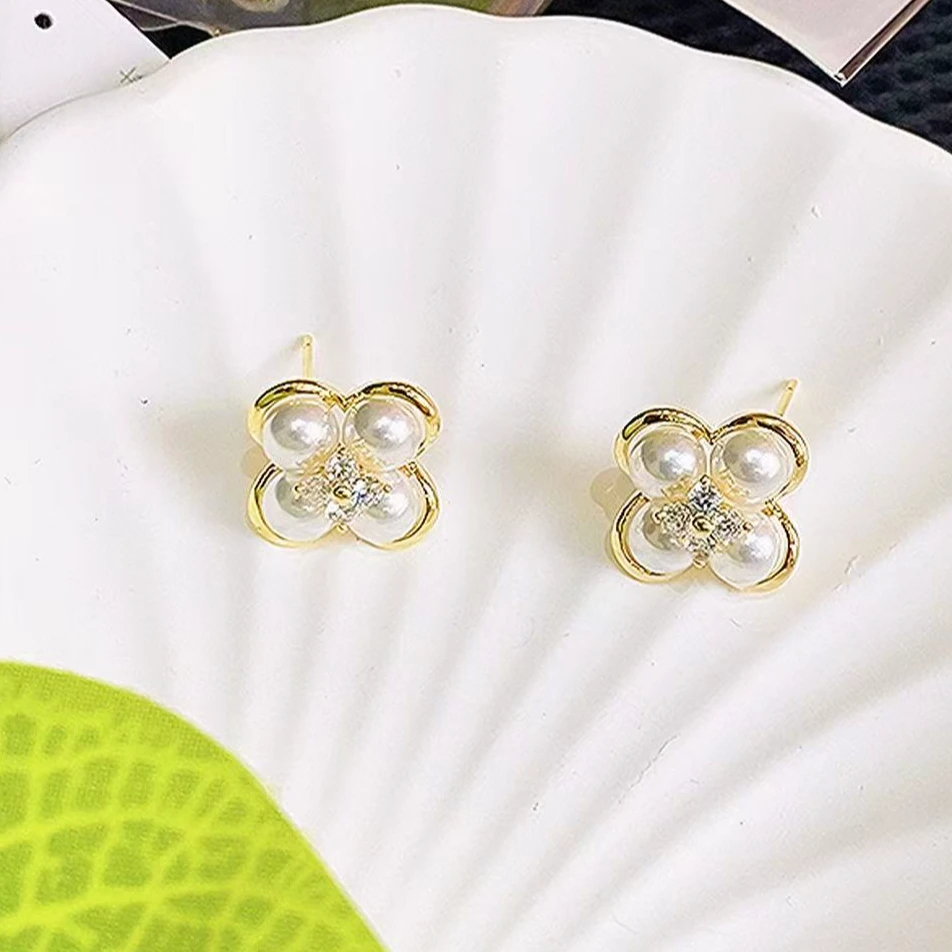 铜合金耳饰 （137号）菱形新款时尚气质百搭耳钉女人味十足耳饰