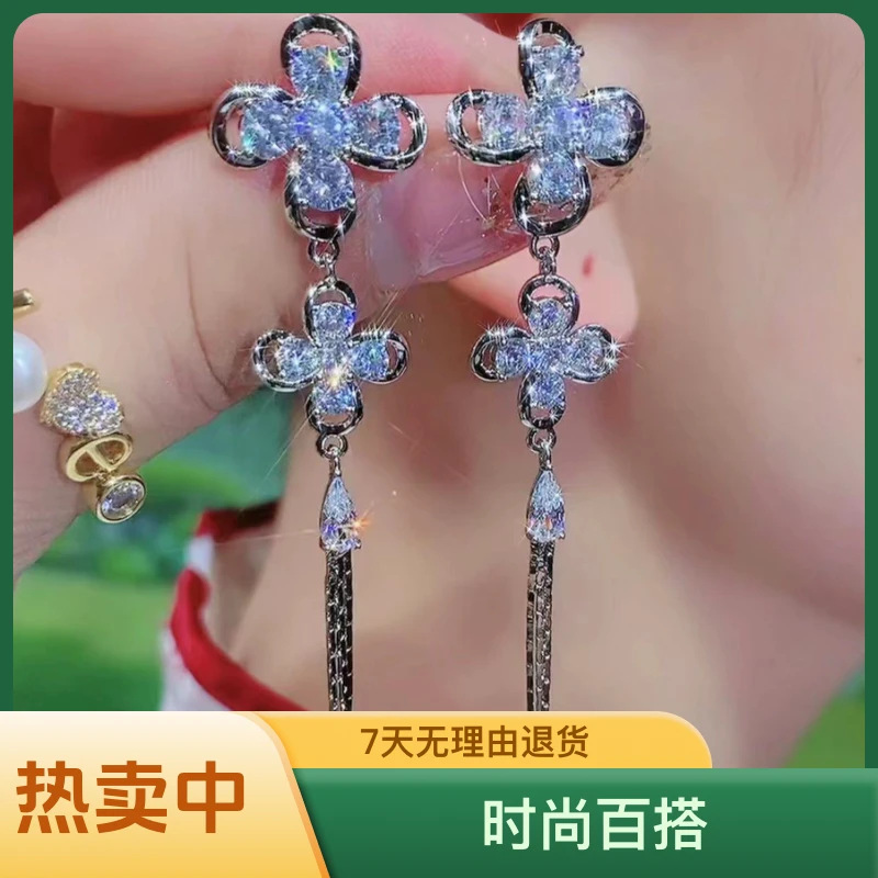 铜合金耳饰 （128号）双生恋气质耳环时尚百搭耳饰