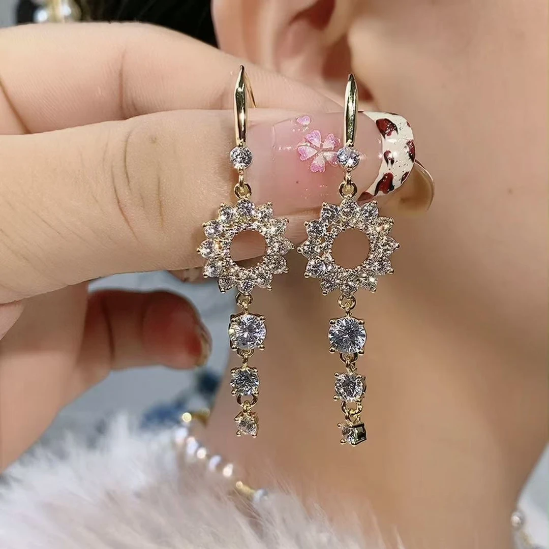 铜合金耳饰 （415号）三生三世满眼都是你精致时尚气质耳饰