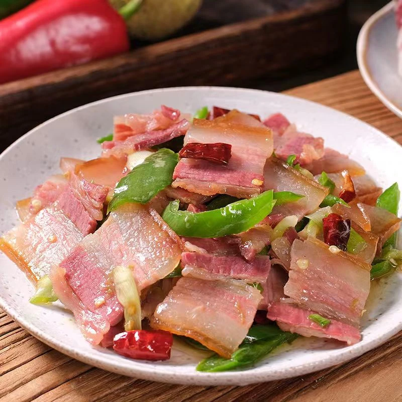 正宗传统工艺农家肥瘦 风干腊肉五花肉 风干真空香味 风味 品质