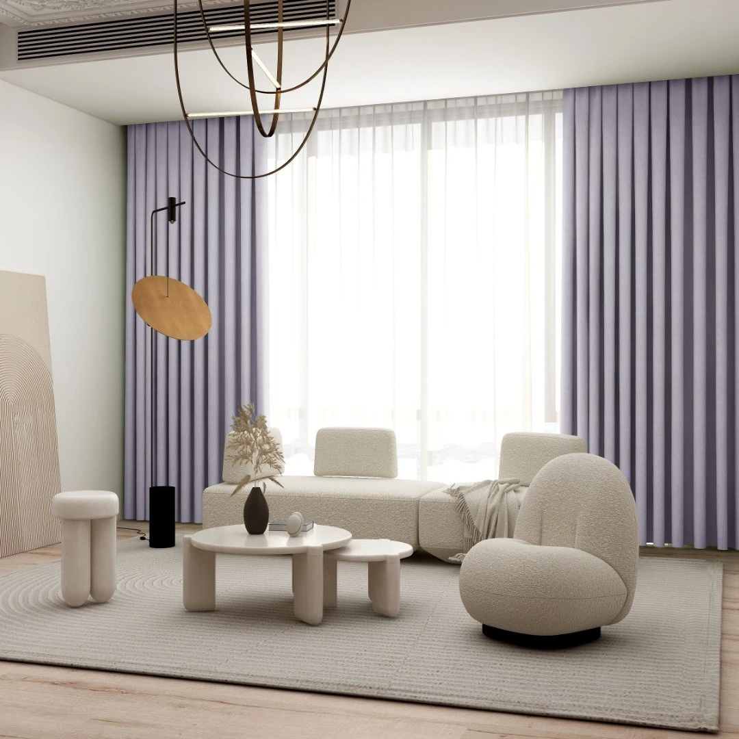 高端雪尼尔全遮光私人定制（上门测量满2000包安装）简约奢华窗帘