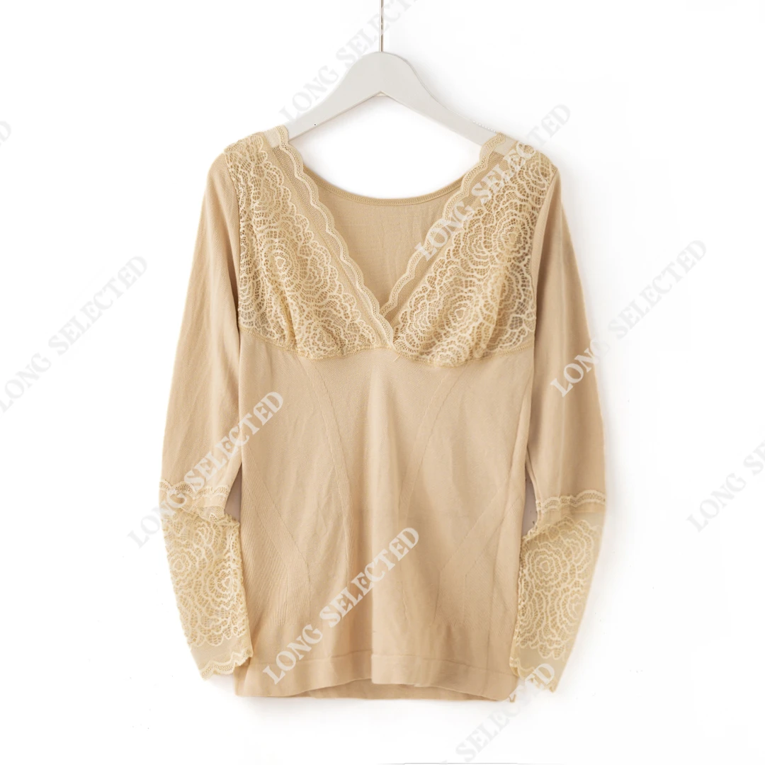 Q1568轻奢法式设计感蕾丝拼接气质塑形美体衣