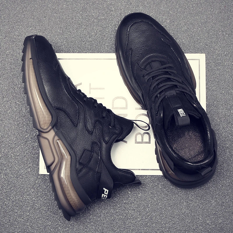 欧洲站男鞋2024新款软底增高休闲运动鞋跑步老爹百搭潮鞋21005