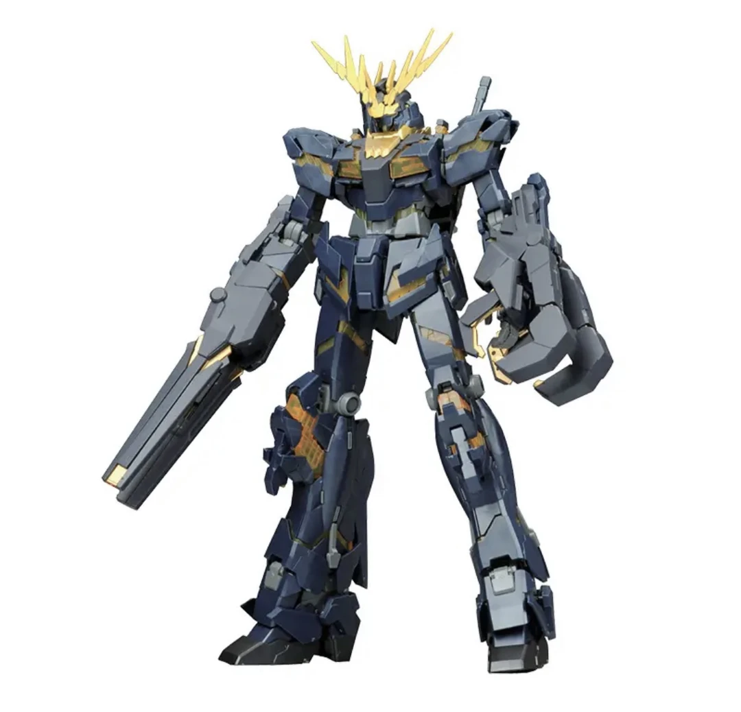 MG 独角兽二号机 报丧女妖 1/100 带爪炮 拼装玩具 可爆甲 18cm
