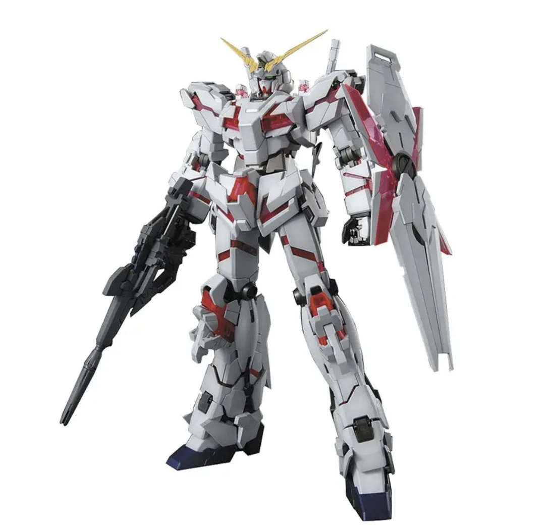 玩具 MG  独角兽 1号机 高达 映像版 1/100 拼装模型 18cm 可爆甲