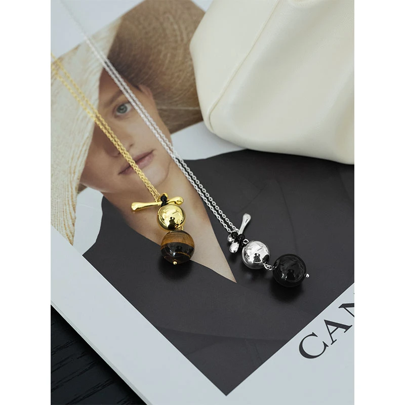 【现货】A美洋MEIYANG 魔女毛衣链 复古时尚简约气质吊坠链条项链