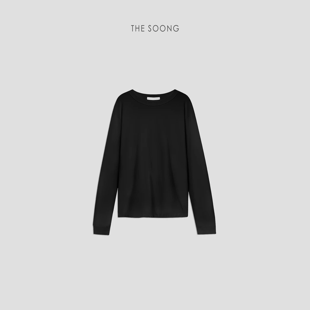 THESOONG | row家薄款有机棉"经典基础T恤HBTX222858渐变丁达尔风